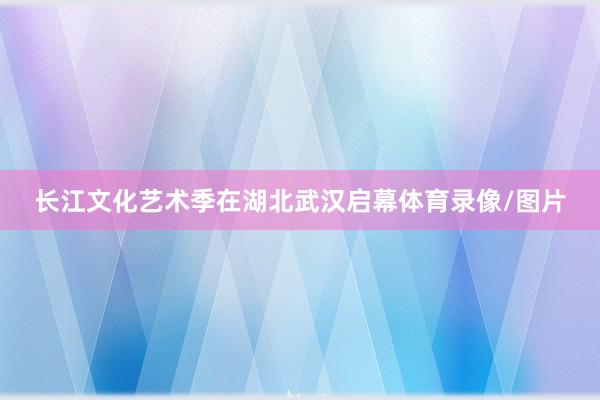 长江文化艺术季在湖北武汉启幕体育录像/图片