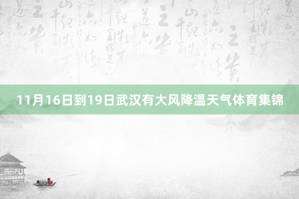 11月16日到19日武汉有大风降温天气体育集锦