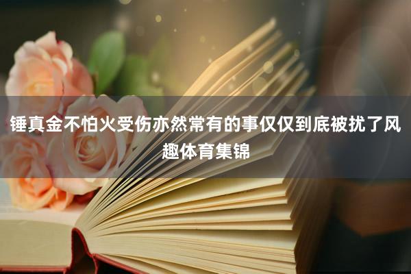 锤真金不怕火受伤亦然常有的事仅仅到底被扰了风趣体育集锦