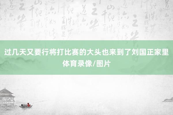 过几天又要行将打比赛的大头也来到了刘国正家里体育录像/图片