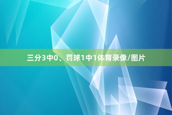 三分3中0、罚球1中1体育录像/图片